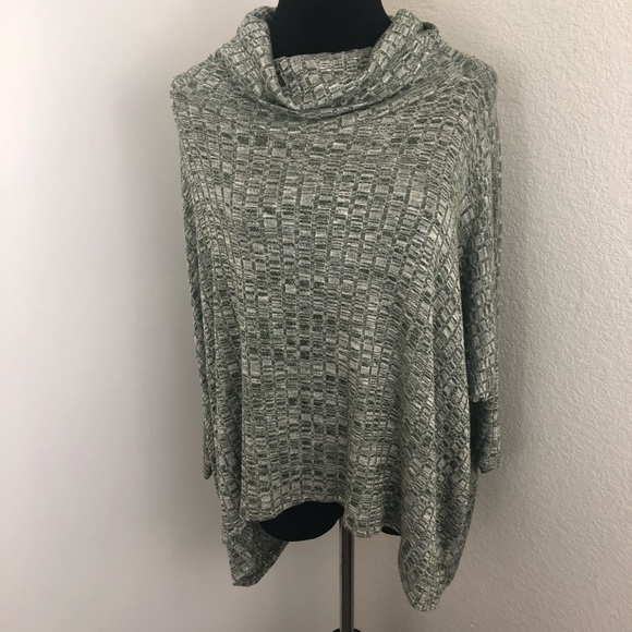 Women's Cowl Neck Sweater Blouse Gray NWOT - Picture 2 of 6